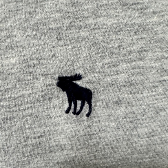 Abercrombie & Fitch Light Gray V-Neck Tee - Picture 6 of 7